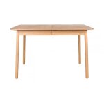 Table extensible en bois clair design scandinave
