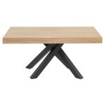 Table extensible effet bois
