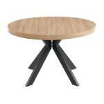 Table extensible effet bois noir Table extensible effet bois noir