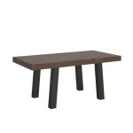 Table extensible effet bois noyer 90x200 / 460 cm Table extensible effet bois noyer 90x200 / 460 cm