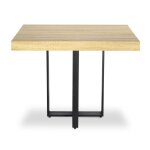 Table extensible teresa chne clair pieds noir