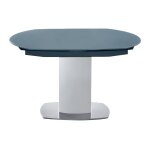 Table extensible verre tremp gris