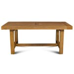 Table de ferme en ch�ne moyen massif + 2 allonges l180 / 280