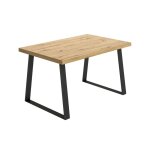 Table fixe effet bois beige 150x90 cm Table fixe effet bois beige 150x90 cm