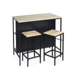 Table haute 2 �tag�res + 2 tabourets