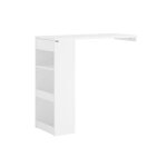 Table haute de bar en blanc