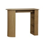 Table haute de cuisine 3 tagres dcor bois naturel