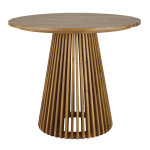 Table haute de jardin professionnelle ronde en acacia massif 6 personnes d120 Table haute de jardin professionnelle ronde en acacia massif 6 personnes d120