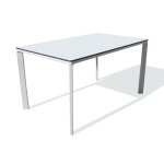Table de jardin 6 places en aluminium laqu et peinture epoxy