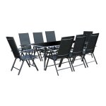 Table de jardin et 8 chaises en aluminium Table de jardin et 8 chaises en aluminium