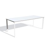 Table de jardin 8 places en aluminium laqu et peinture epoxy
