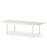 Table de jardin en aluminium blanc 260 / 180×100 cm Table de jardin en aluminium blanc 260 / 180×100 cm
