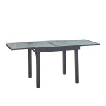 Table de jardin en aluminium extensible gris 4 / 8 pers.