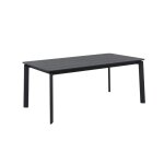 Table de jardin en aluminium gris 180 cm Table de jardin en aluminium gris 180 cm
