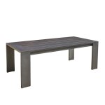 Table de jardin en aluminium noir 6 pers. Table de jardin en aluminium noir 6 pers.