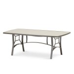 Table de jardin en aluminium et verre trempé 185×100 cm Table de jardin en aluminium et verre trempé 185×100 cm