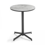 Table de jardin bistrot ronde gris Table de jardin bistrot ronde gris