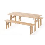 Table de jardin en bois
