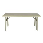 Table de jardin en bois vert