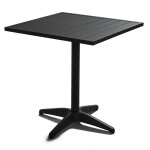 Table de jardin carre en aluminium