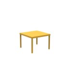 Table de jardin carre en mtal dor, 40x40 cm, hauteur 38, 5 cm