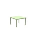 Table de jardin carre en mtal vert, 40x40 cm, hauteur 38, 5 cm