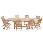 Table de jardin et chaises en teck 10 / 12 pers Table de jardin et chaises en teck 10 / 12 pers