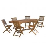 Table de jardin et chaises en teck huilé 8 / 10 personnes Table de jardin et chaises en teck huilé 8 / 10 personnes
