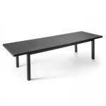 Table de jardin extensible en aluminium gris 10 places Table de jardin extensible en aluminium gris 10 places