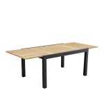 Table de jardin extensible en aluminium et teck 6 / 10 pers. Table de jardin extensible en aluminium et teck 6 / 10 pers.
