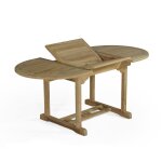 Table de jardin extensible en teck massif l120 / 180