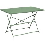 Table de jardin guridon cuba 110 amande