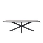 Table de jardin en pierre et mtal l240 10 places