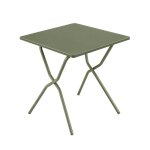 Table de jardin pliante en acier vert l70xl64xh72