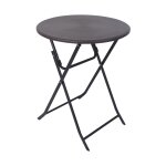 Table de jardin pliante noir et gris foncé Table de jardin pliante noir et gris foncé
