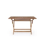 Table de jardin rectangulaire pliable en acacia l120 Table de jardin rectangulaire pliable en acacia l120