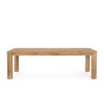 Table de jardin rectangulaire en teck l240