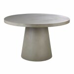 Table de jardin ronde en bton 5 / 6 personnes d120