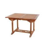 Table de jardin en teck huil extensible 4 / 6 personnes