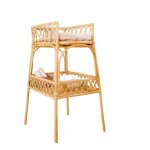 Table à lange avec matelas rotin naturel 110 x 55 cm Table à lange avec matelas rotin naturel 110 x 55 cm