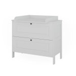 Table à langer avec 2 tiroirs, blanc 108 x 98cm Table à langer avec 2 tiroirs, blanc 108 x 98cm