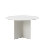Table à manger 4 personnes ronde en bois - grège Table à manger 4 personnes ronde en bois - grège