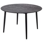 Table  manger 6 personnes en pin noir d120