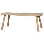 Table  manger en bois de chne 4 personnes transparent
