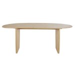 Table à manger en bois de frêne massif beige 6 / 8 personnes l200 Table à manger en bois de frêne massif beige 6 / 8 personnes l200