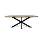 Table  manger en bois de manguier aux coins arrondis 220 cm