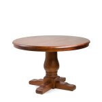 Table à manger en bois marron Ø 120 cm Table à manger en bois marron Ø 120 cm