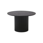 Table � manger en bois moderne visto noir 120x120x75cm