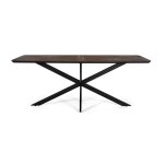 Table à manger en bois de teck recyclé 180 cm Table à manger en bois de teck recyclé 180 cm
