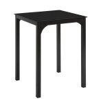 Table  manger carre en acier noir